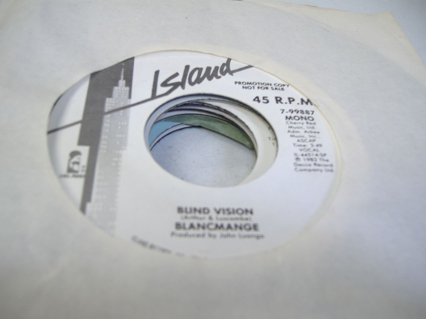 Blind Vision (same) - BLANCMANGE