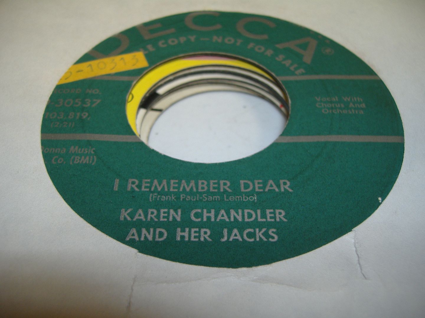 KAREN CHANDLER & HER JACKS - I Remember Dear (sail Along Silv'ry Moon)