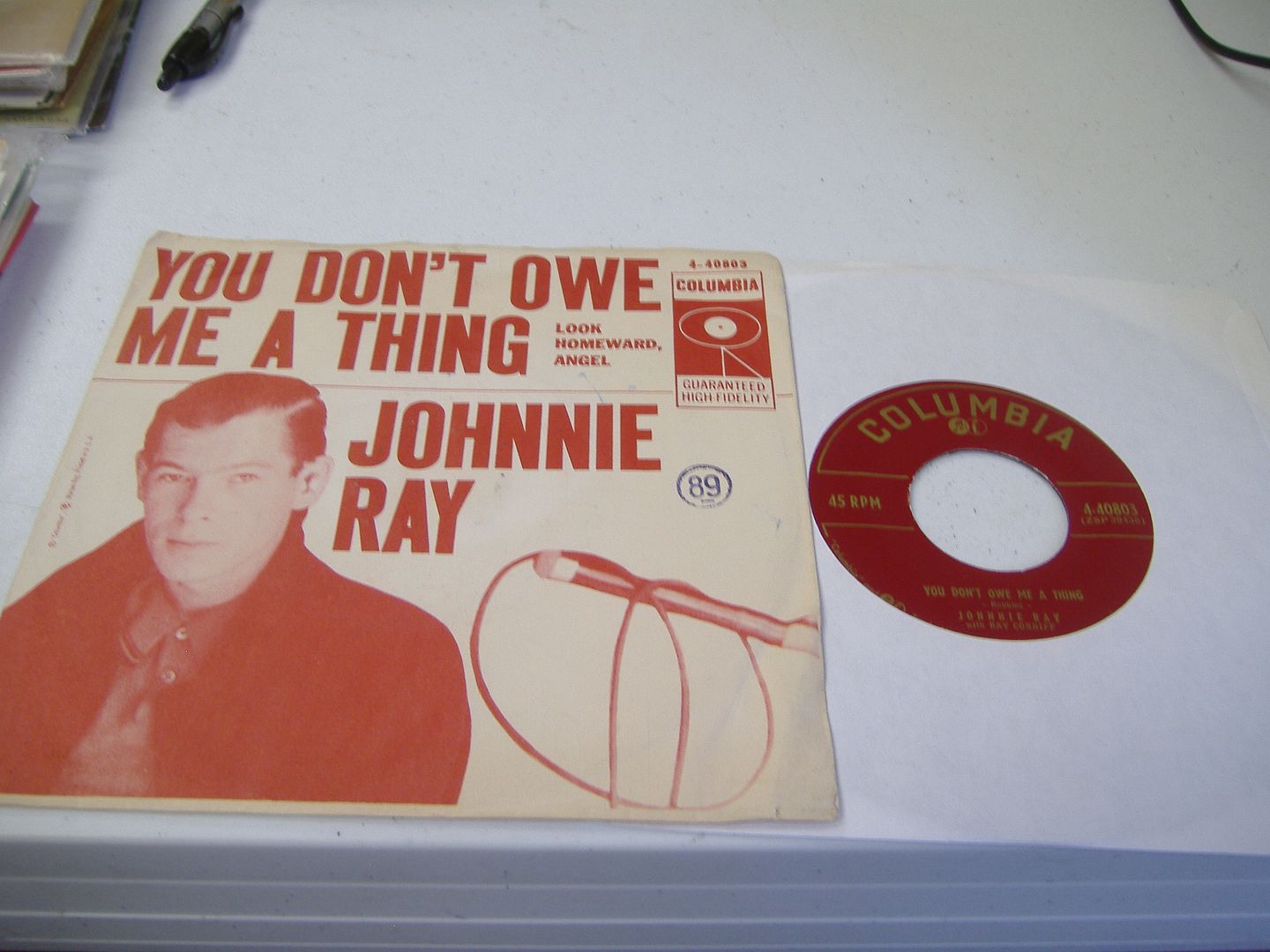JOHNNIE RAY - You Don't Owe Me A Thing (look Homeward,again)
