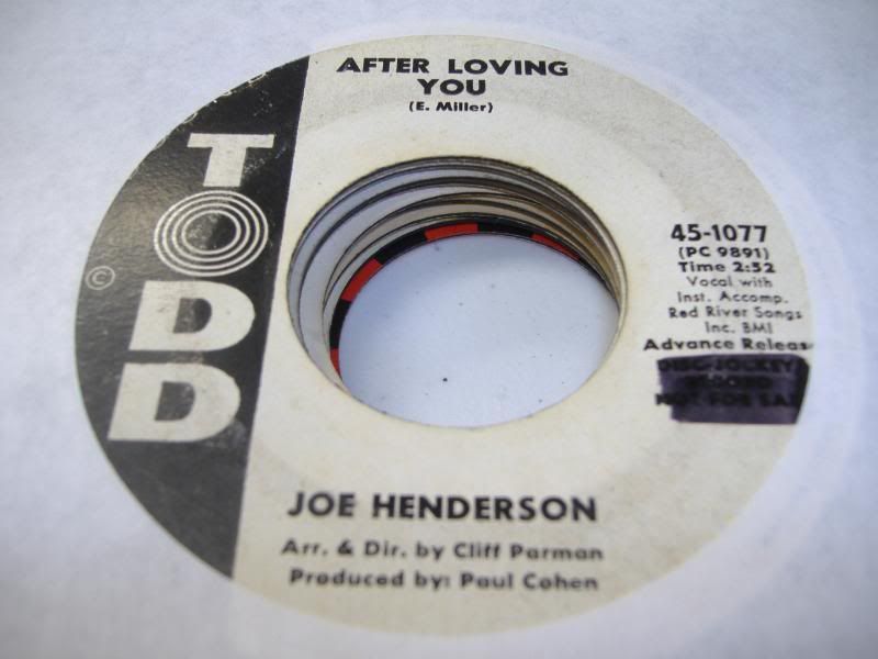 JOE HENDERSON - After Loving You (big Love)