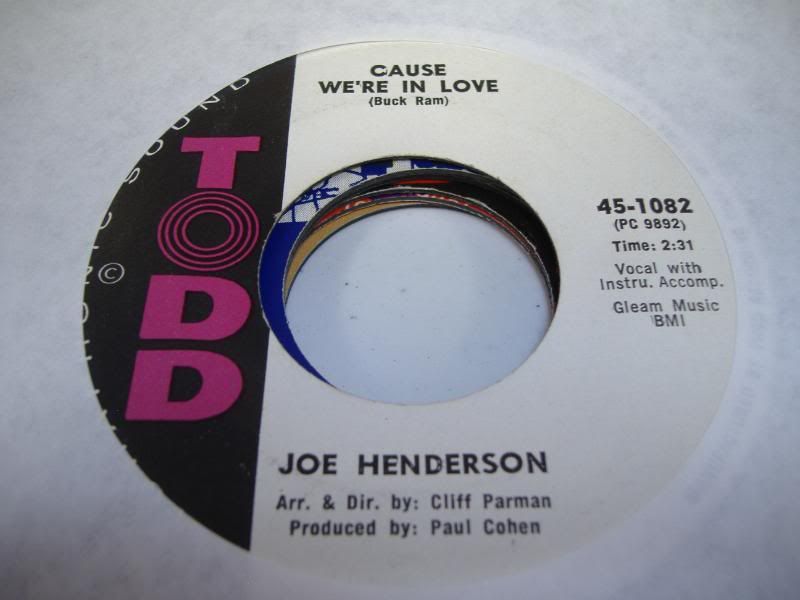 JOE HENDERSON - Cause We're In Love (sad Teardrops At Dawn)