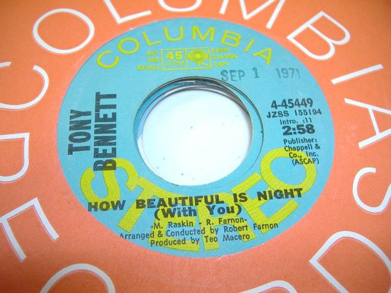 Tony Bennett How Beautiful Is Night 45RPM