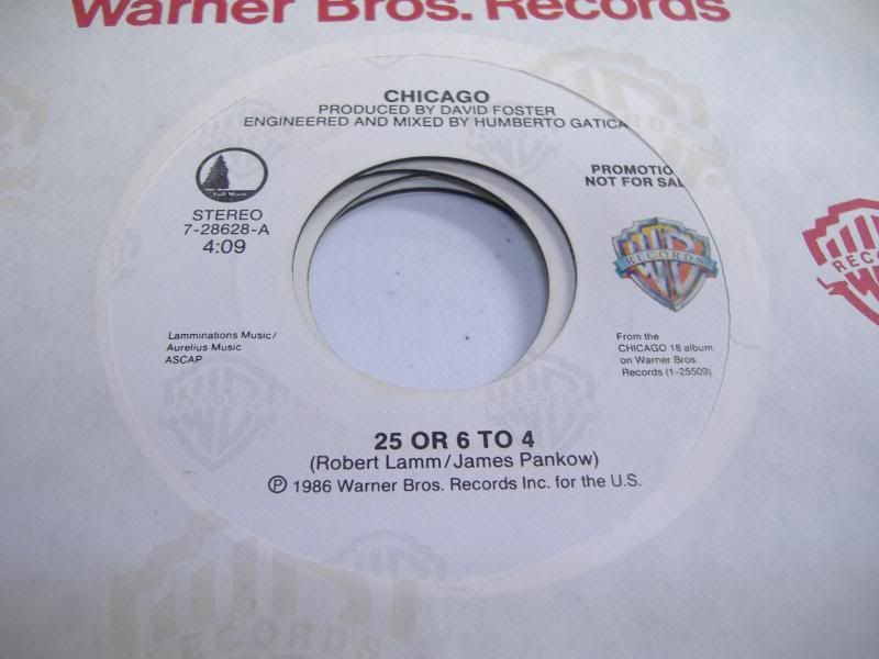 Chicago - 25 Or 6 To 4 Record