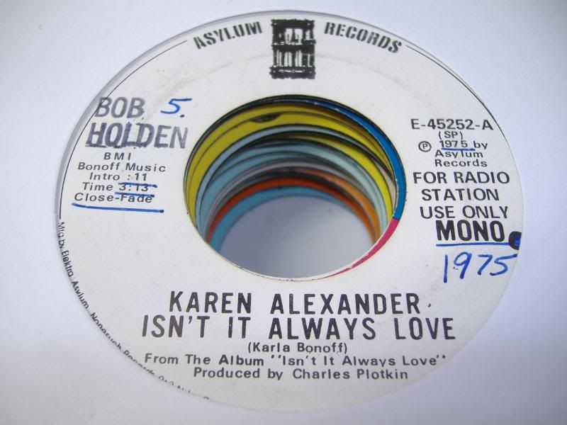 KAREN ALEXANDER - Isn't It Always Love (same)