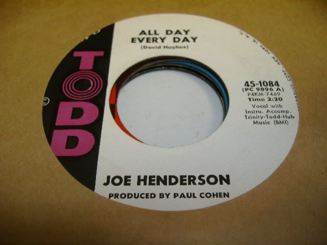 JOE HENDERSON - All Day Every Day (you Can't Lose) Album