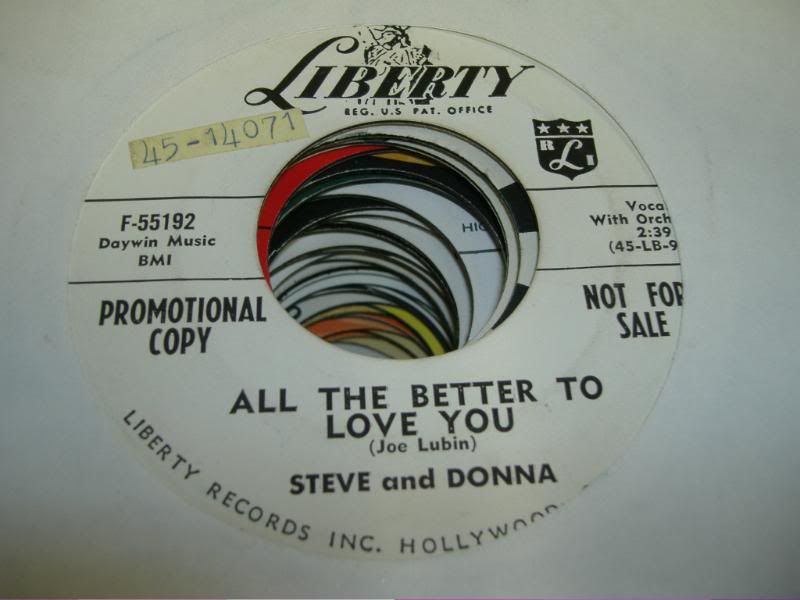 STEVE & DONNA - All The Better To Love You (ever Since The World Began)
