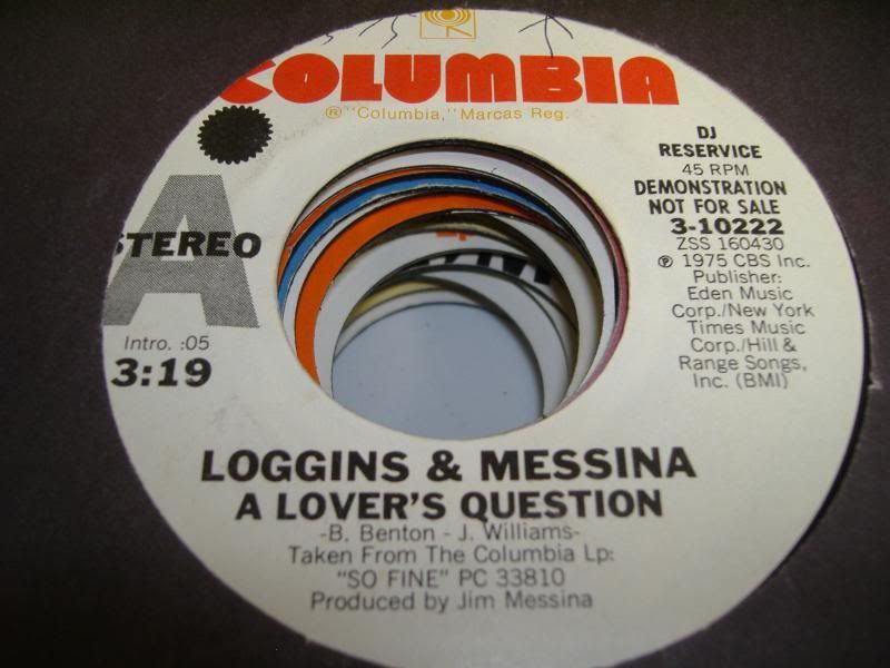 LOGGINS & MESSINA - A Lover's Question (oh,lonesome Me)