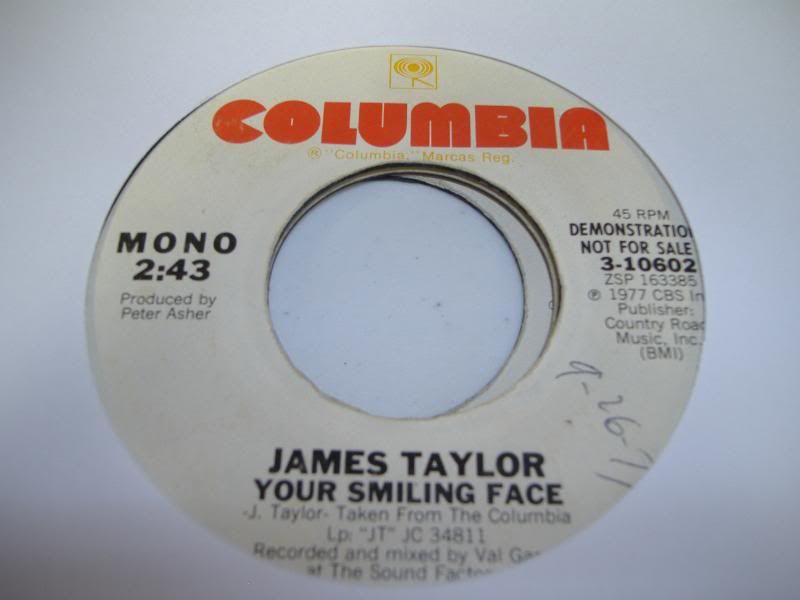 JAMES TAYLOR - Your Smiling Face (same)