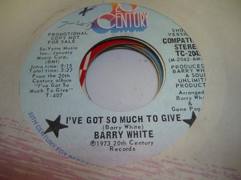 BARRY WHITE - I've Got So Much To Give (same)