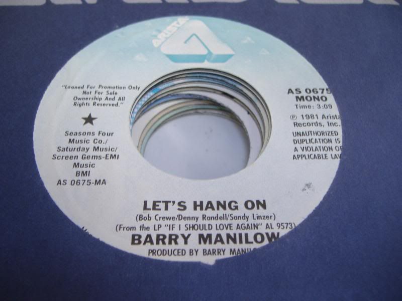 BARRY MANILOW - Let's Hang On (same)