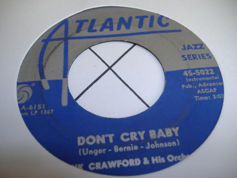 Hank Crawford Don�t Cry Baby 45RPM