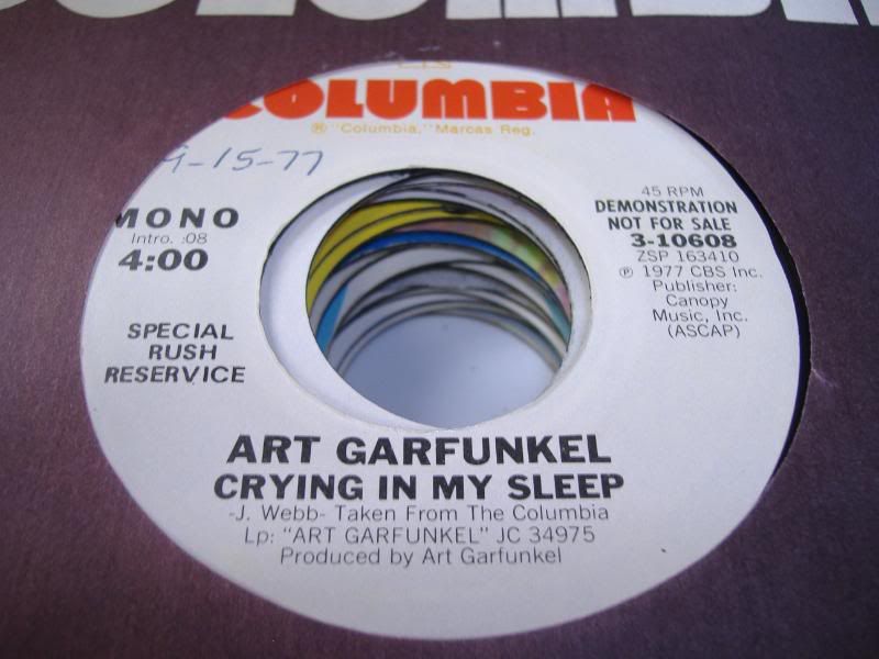ART GARFUNKEL - Crying In My Sleep (same)