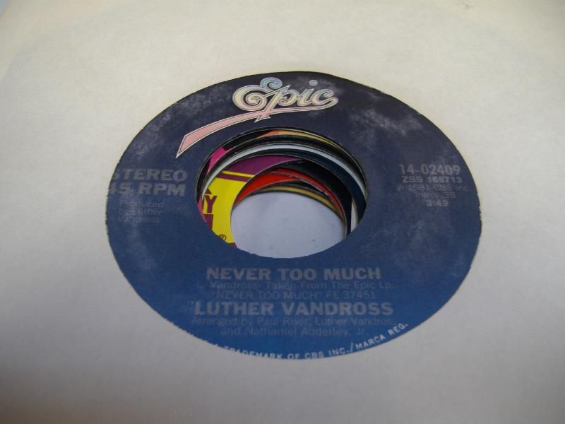 LUTHER VANDROSS - Never Too Much Vinyl