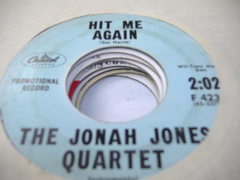 JONAH JONES QUARTET - Hit Me Again (high Hopes)