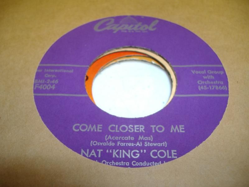 NAT KING COLE - Come Closer To Me (nothing In The World)