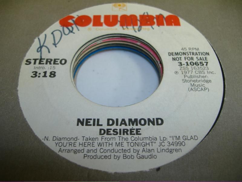 NEIL DIAMOND - Desiree Record