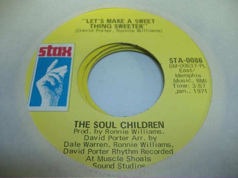 SOUL CHILDREN - Let's Make A Sweet Thing Sweeter (finish Me Off) Record