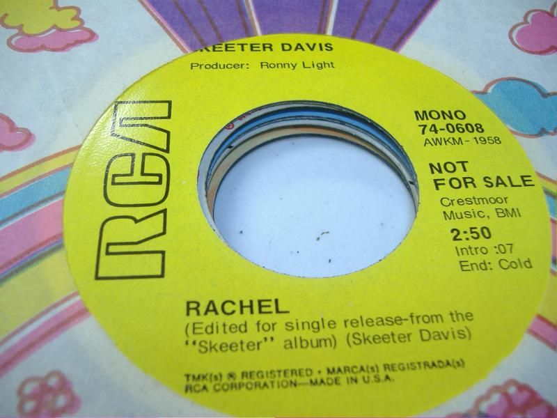 SKEETER DAVIS - Rachel
