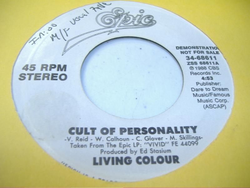 LIVING COLOUR - Cult Of Personality Record