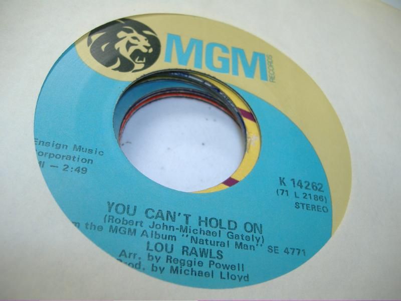 LOU RAWLS - You Can't Hold On (a Natural Man (bobby Hebb-sandy Baron))
