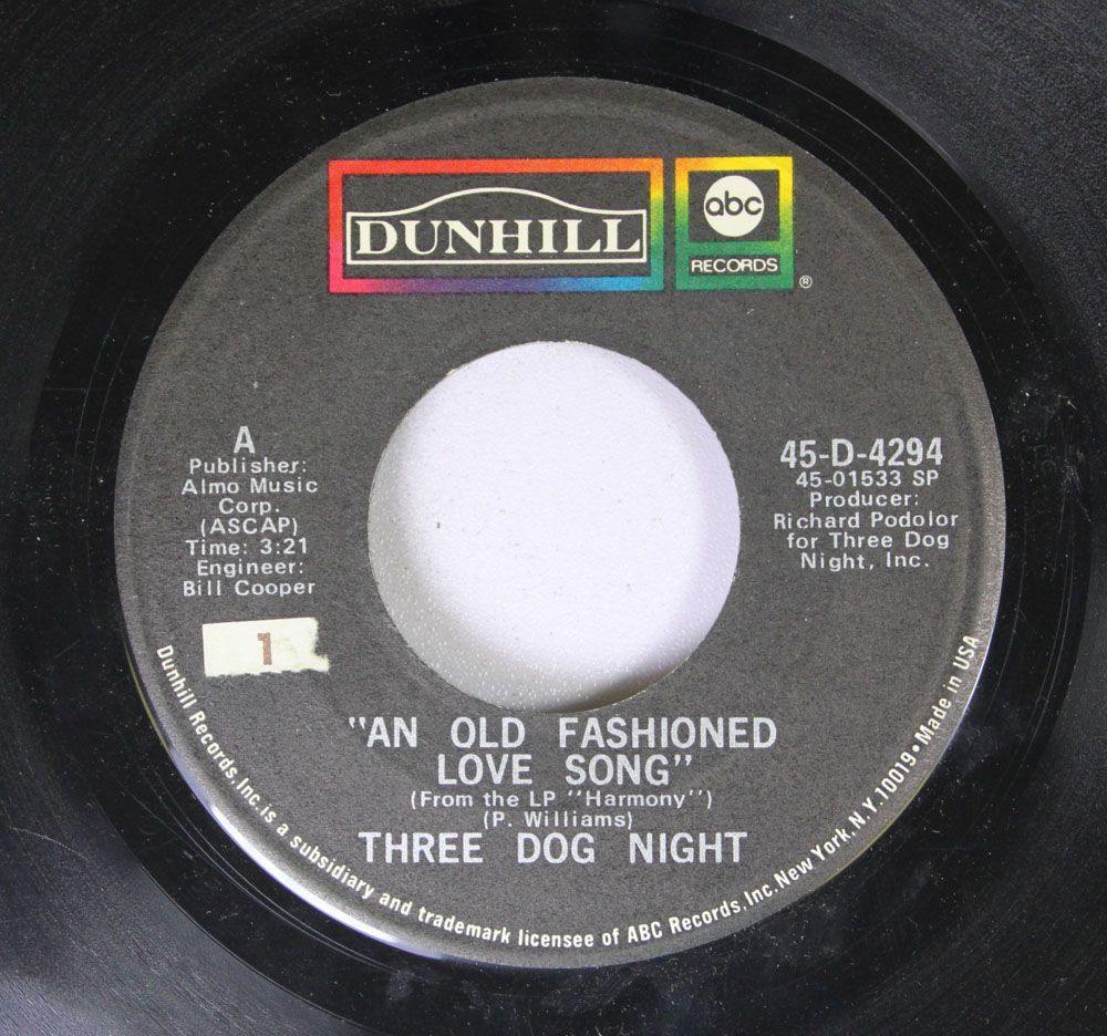 Three Dog Night An Old Fashioned Love Song Records, LPs, Vinyl and CDs