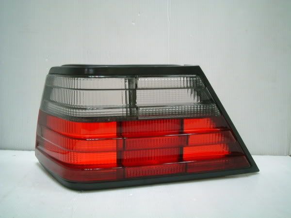 W124 projector crystal smoked headlamp RM1200 W124 red white taillamp cover