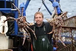 dude with a crab