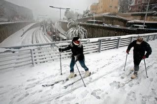 Barcelona snow 2010