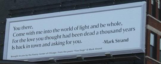 mark strand over chicago and wells