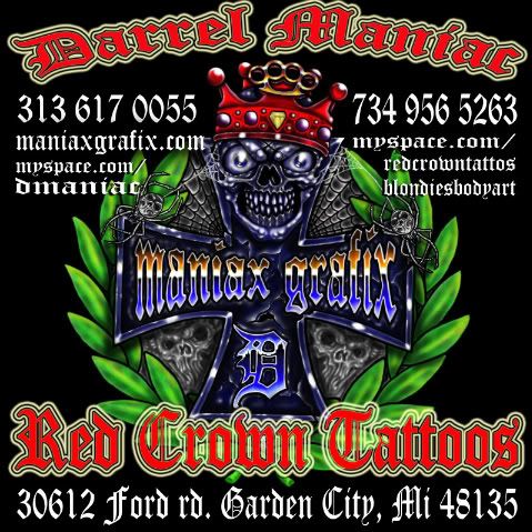  also on facebook maniaxgrafix detroit hardcore tattoos WWW.MANIAXGRAFIX.