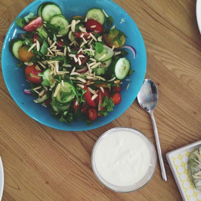 Jamie Oliver’s Modern Greek Salad with Spinach & Feta Parcels