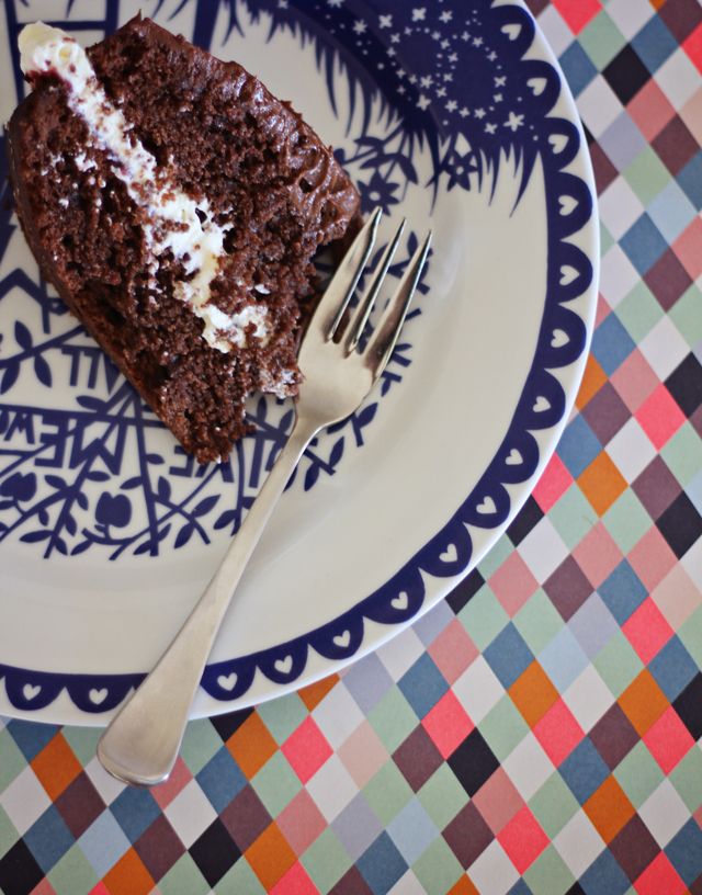 Nigella Lawson's Old Fashioned Chocolate Cake {so good!}