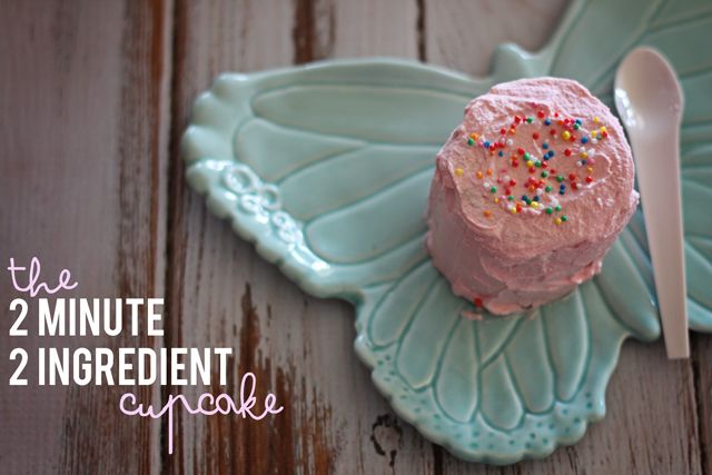 The 2 minute, 2 ingredient cupcake you need to make. Pronto.