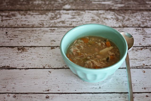 Hearty slow cooker chicken soup