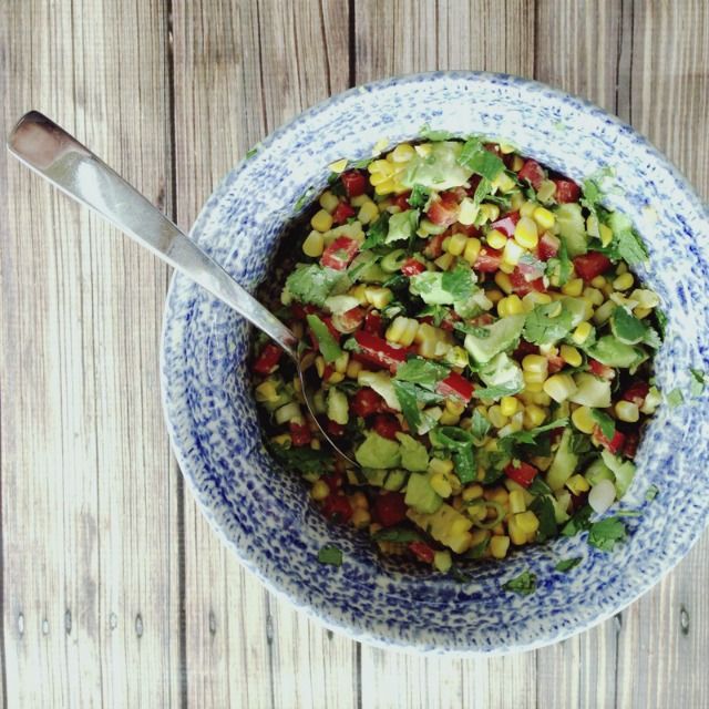 Mexican sweetcorn salsa