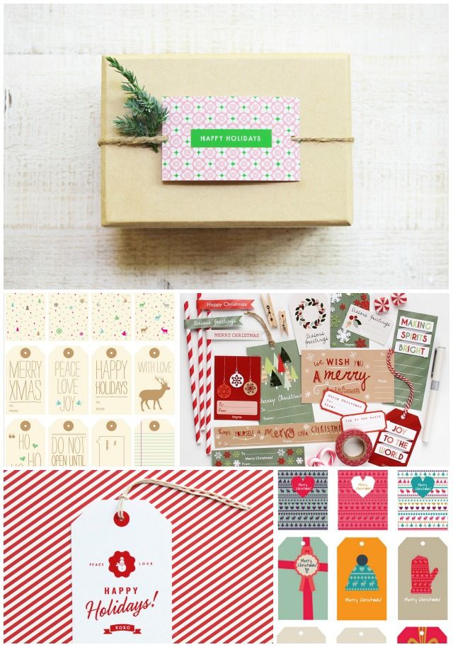 Top 5: Free Christmas tag printables