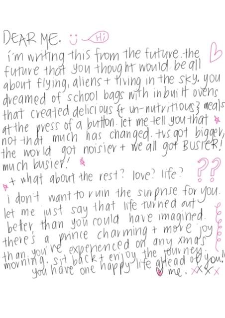 Writing a Letter To Your Future Self