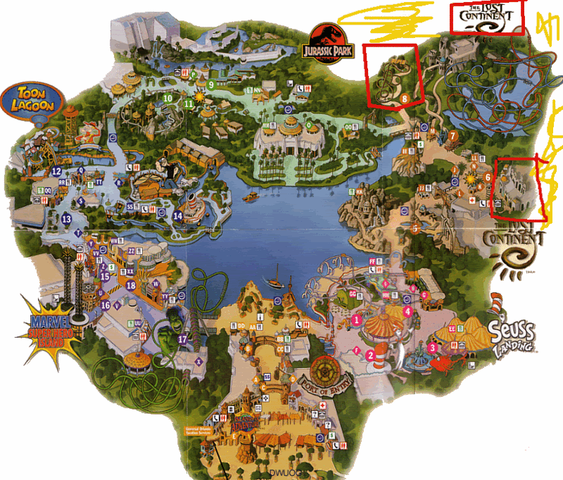 islands of adventure map. Edited Islands of Adventure