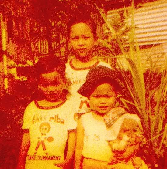 Kuya Rodel, Erick and I when we were kids