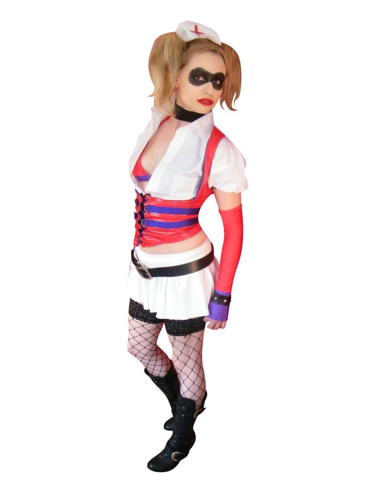New Harley Quinn Costume Arkham Asylum Fancy Dress Photo by angel