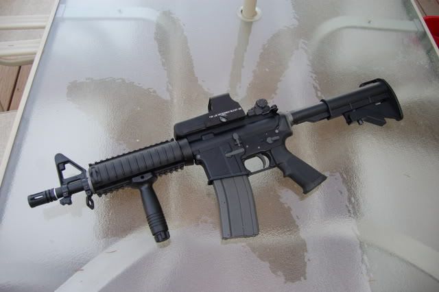 Western Arms Metal M4A1 CQB-R GBB Rifle(Black) - Airsoft
