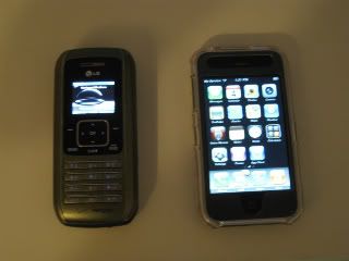 LG enV to iPhone Ugly and bulky enV to sleek iPhone