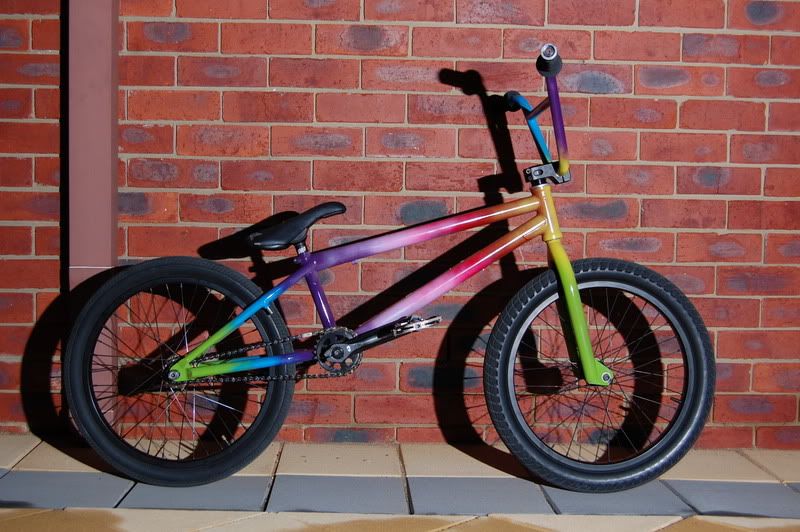 bmx bikes rainbow chrome