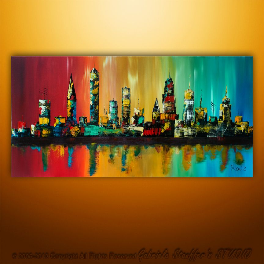 Abstract Cityscape Paintings