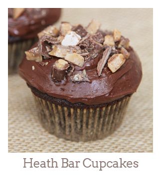 ”Heath Bar Cupcakes”