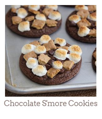 ”Chocolate S'more Cookies”