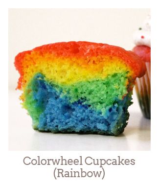 ”Colorwheel Cupcakes (Rainbow)”