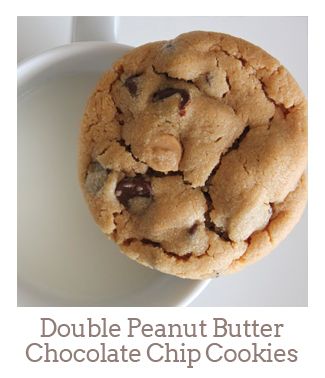 ”Double Peanut Butter Chocolate Chip Cookies”