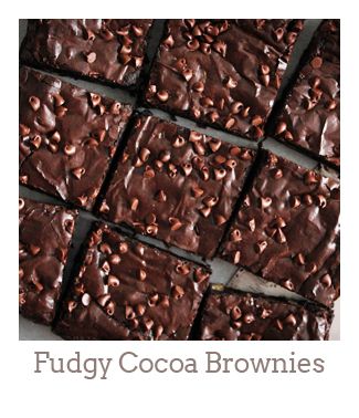 ”Fudgy Cocoa Brownies”