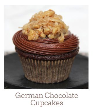 ”German Chocolate Cupcakes”